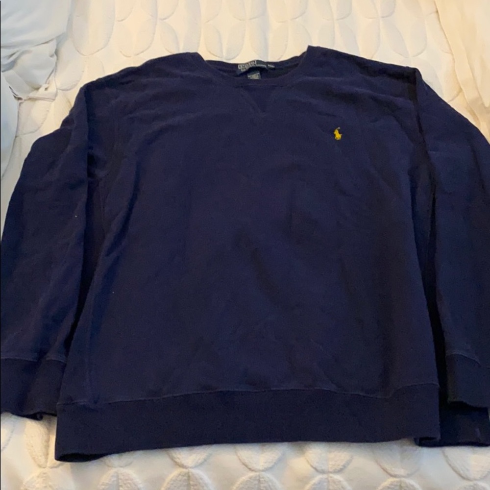POLO XXL NAVY BLUE LONG SLEEVE SWEATSHIRT